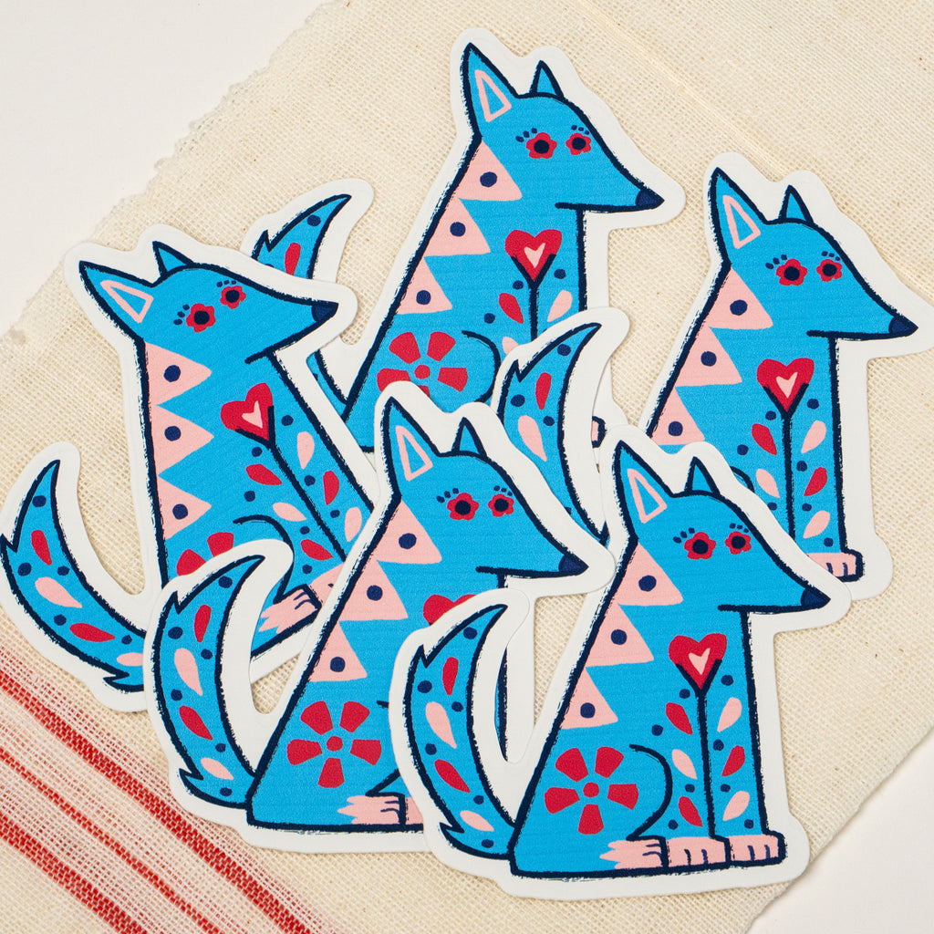OOPS! Belle Dog 4in Glossy Vinyl Sticker