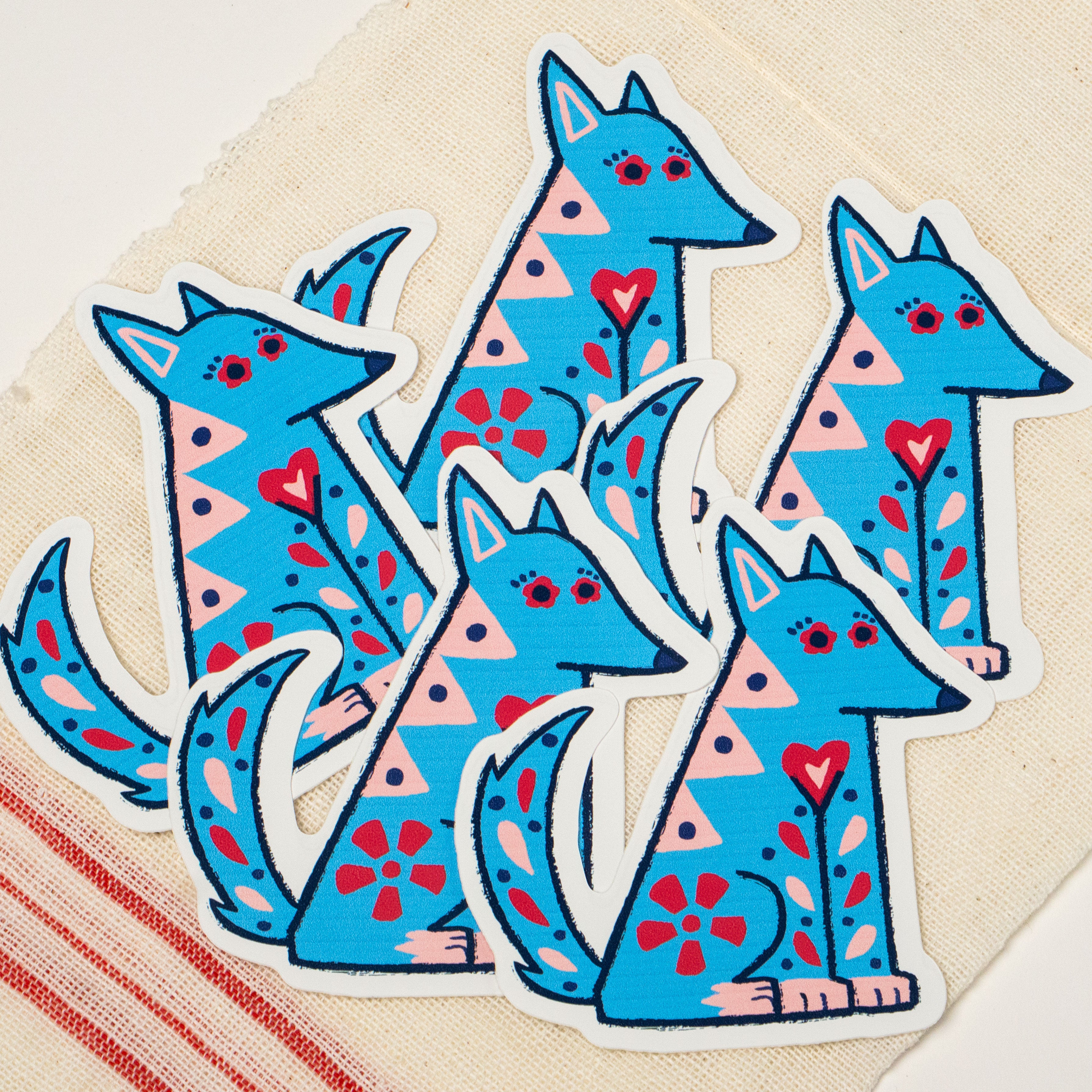 OOPS! Belle Dog 4in Glossy Vinyl Sticker