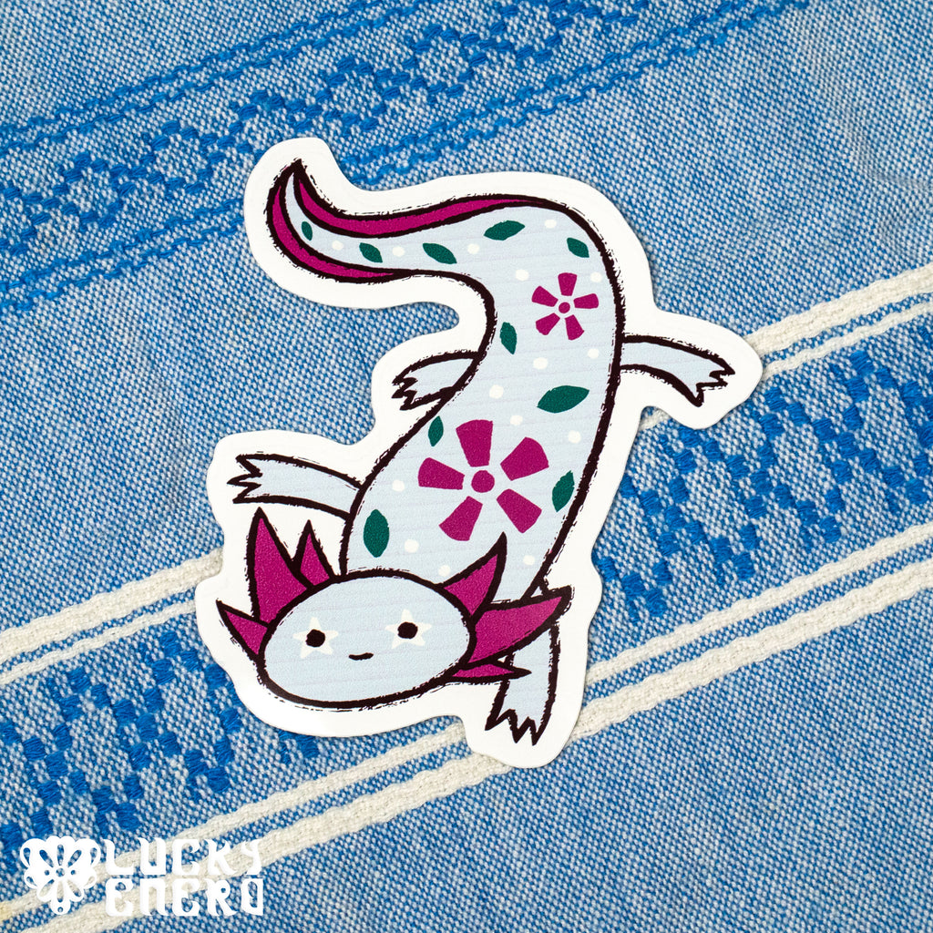 OOPS! Quico Axolotl 4in Glossy Vinyl Sticker