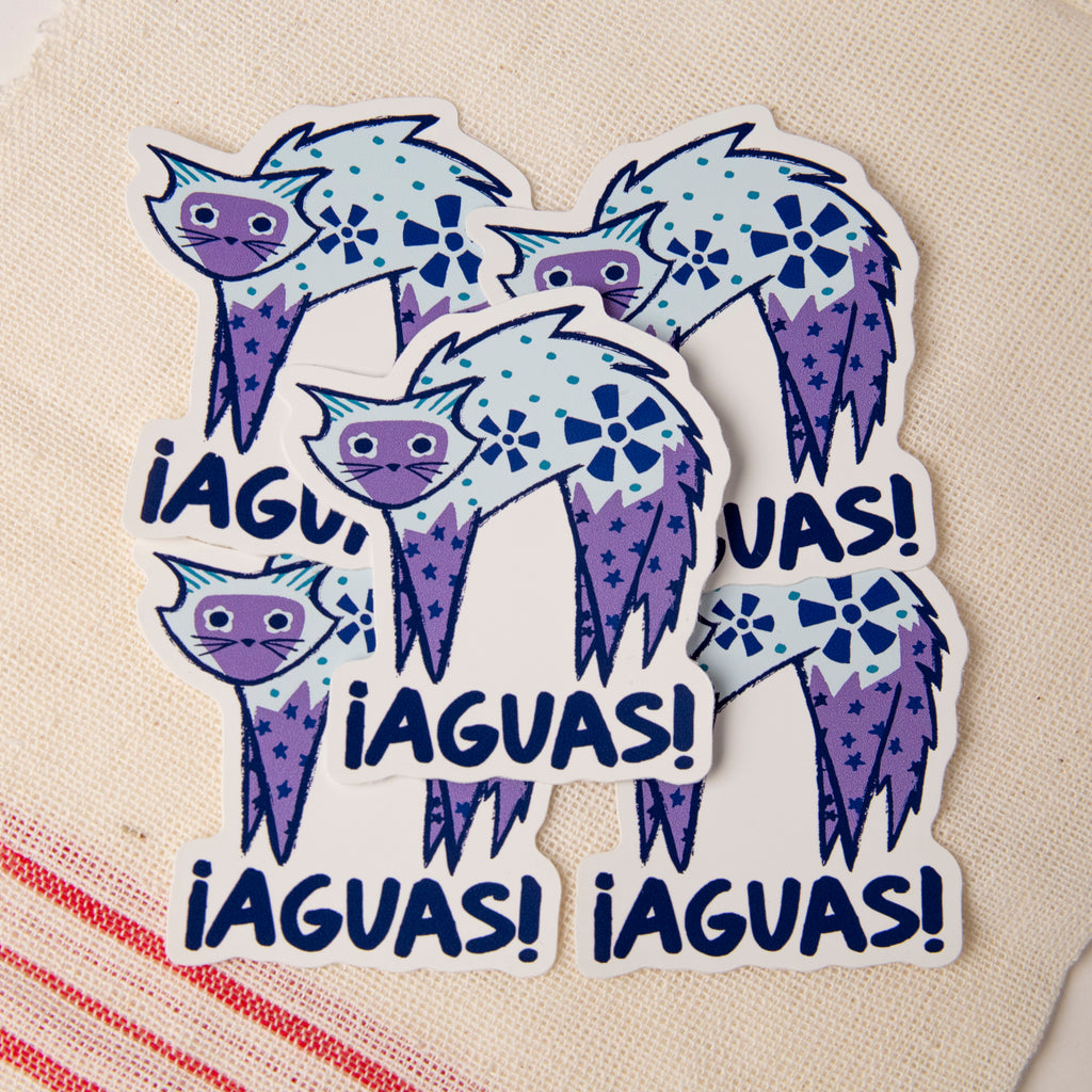 ¡Aguas! 3in Glossy Vinyl Sticker