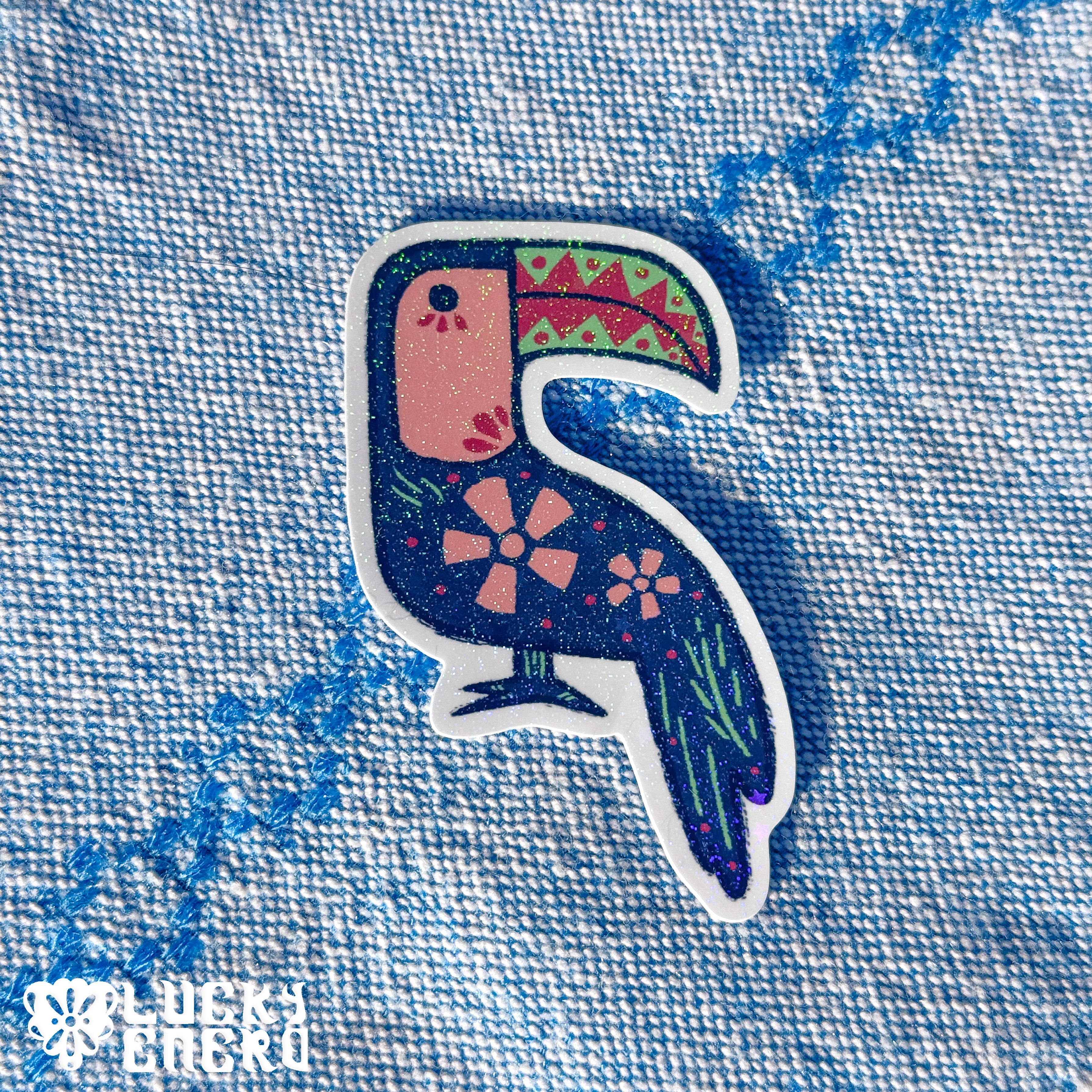 Carmen Tucan 2.5in Holographic Sticker