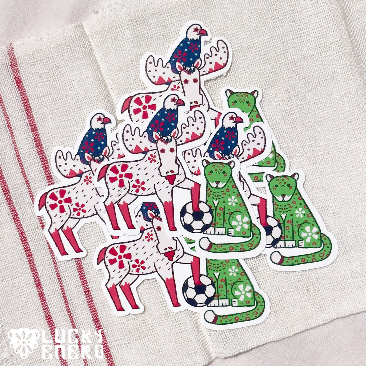 Futbol Mascot 4in Sticker