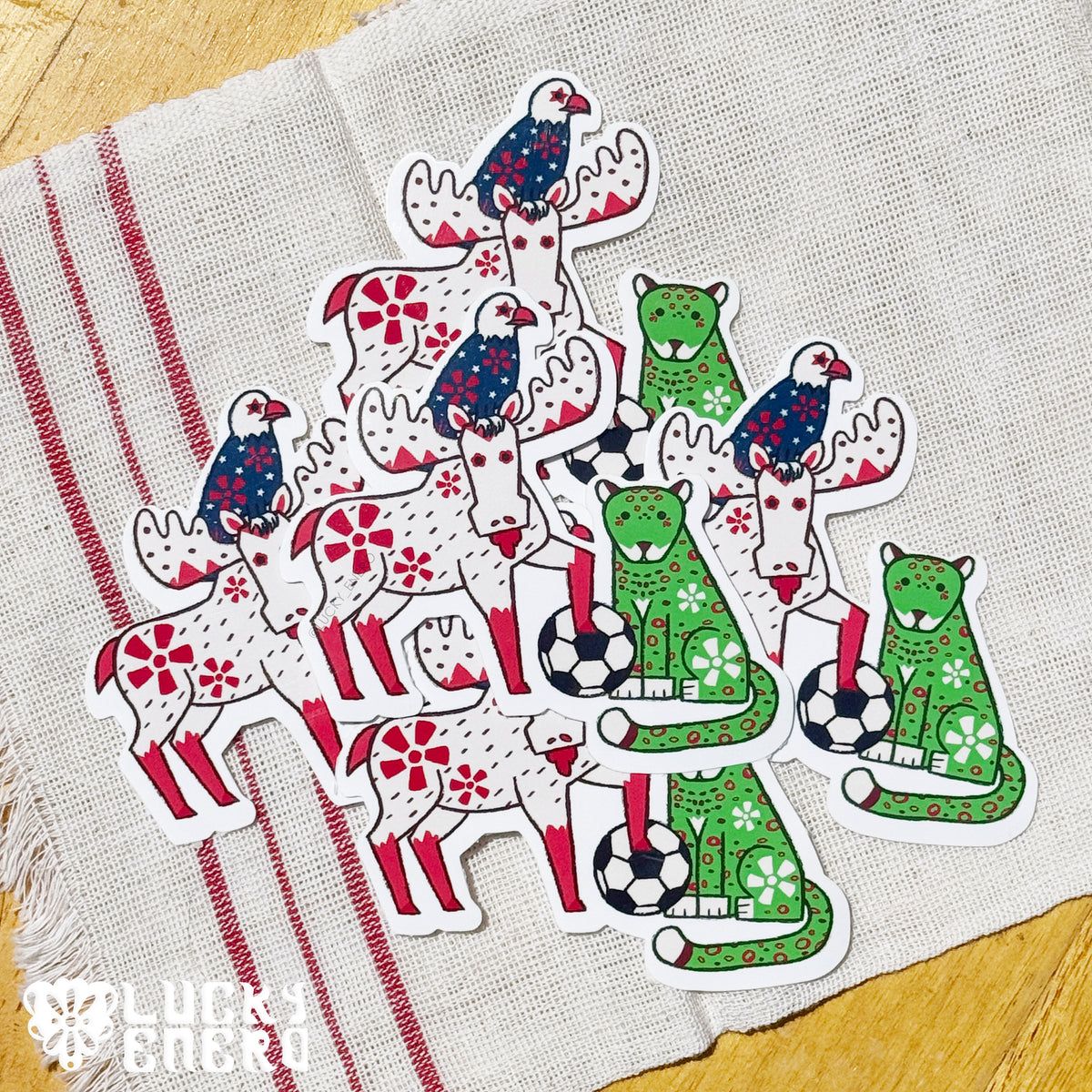 OOPS! Futbol Mascot 4in Sticker
