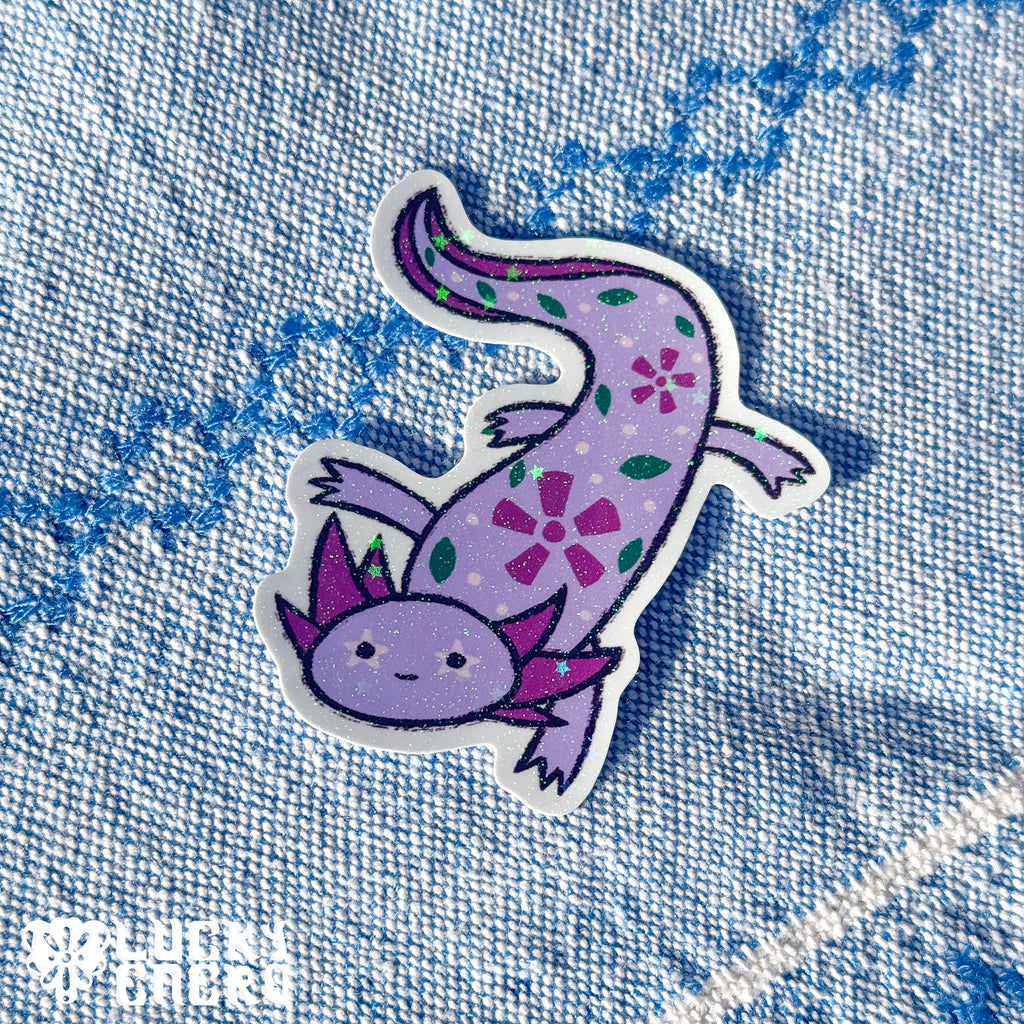 Quico Axolotl 2.5in Holographic Sticker
