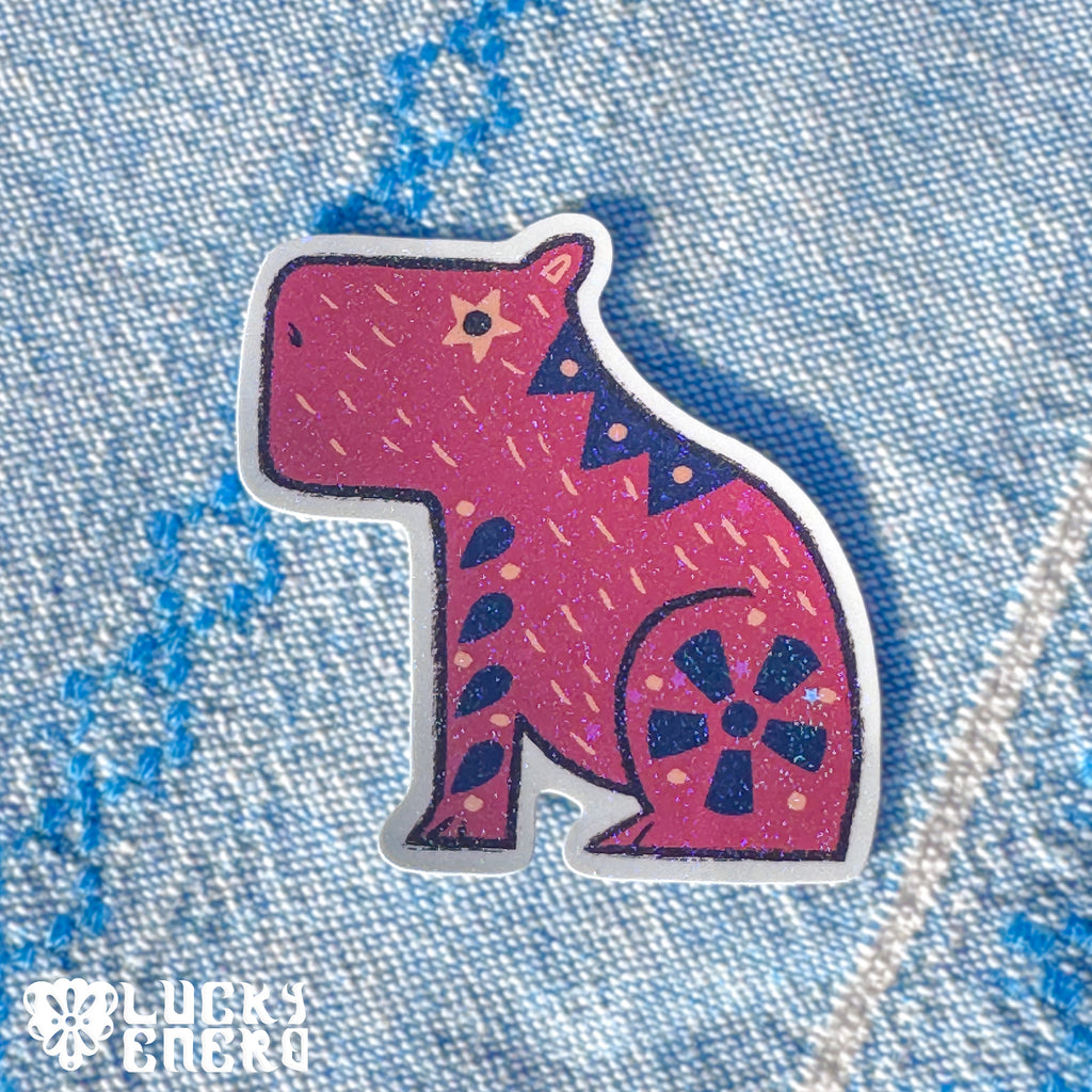 Tony Capybara 2.5in Holographic Sticker