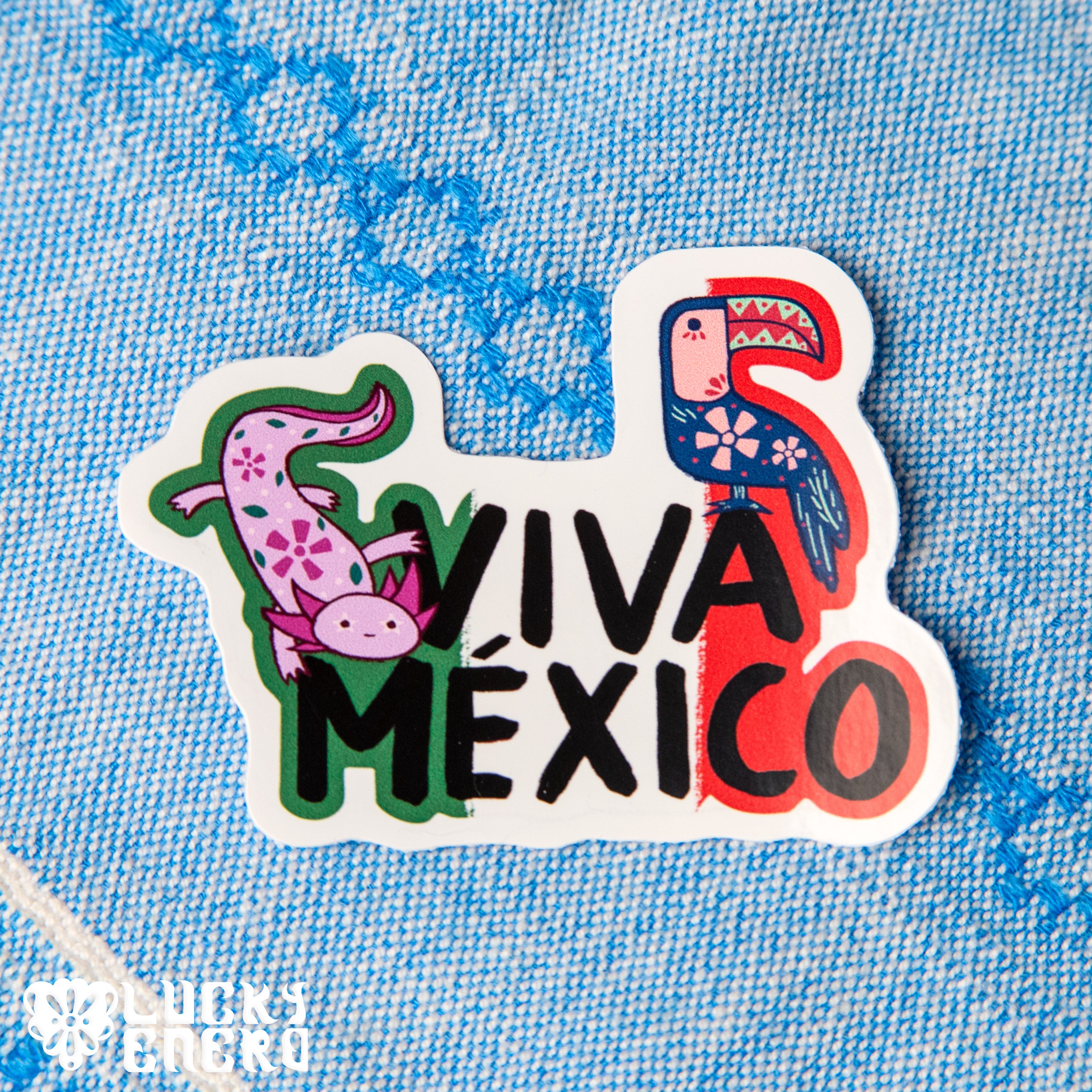 Viva México 3in Glossy Vinyl Sticker