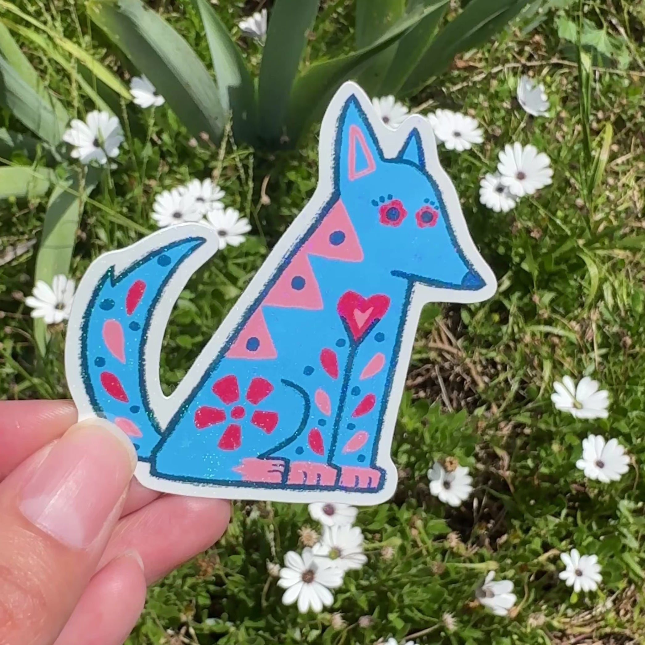 Belle Dog 2.5in Holographic Sticker